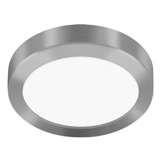Panel Plafon Circular Plateado Macroled 18w Frio 6000k Color Blanco frío