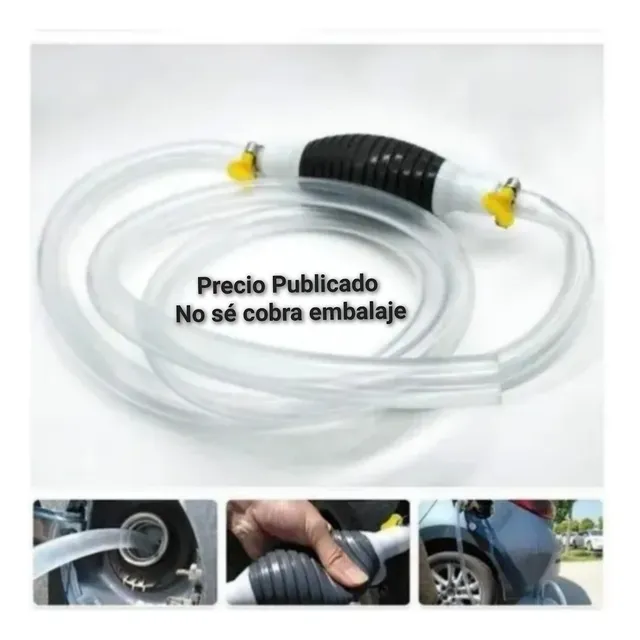 Manguera Para Sacar Trasegar Gasolina Gasoil Diesel Agua
