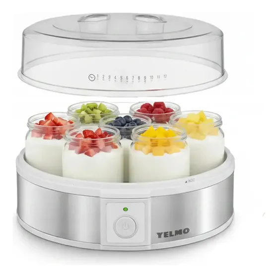 Yogurtera Fabrica De Yogurt Yelmo Yg-1700 7 Jarros Vidrio
