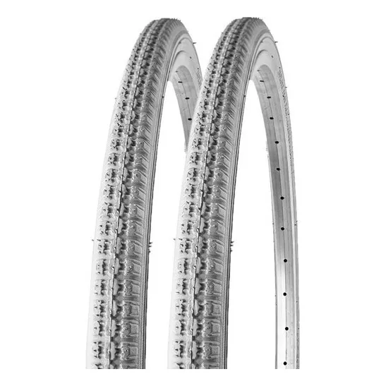 Par Pneu D/ Cadeira Rodas Vee Rubber 24x1.3/8 Durable Cinza