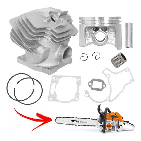 Cilindro Pistão Anéis Juntas Para Motosserra Stihl 382 Ms382