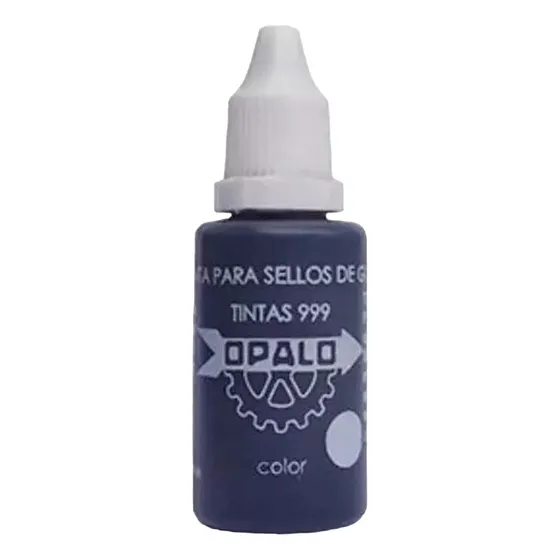 Tinta Sellos Al Agua Marca Opalo 25ml Colores Color Negra
