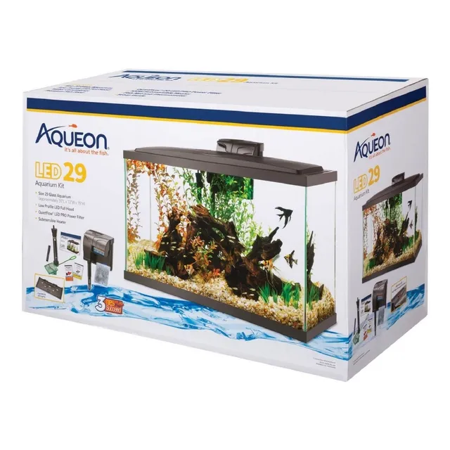 Acuario Agua Dulce Aqueon Led 29 Gal Kit Completo