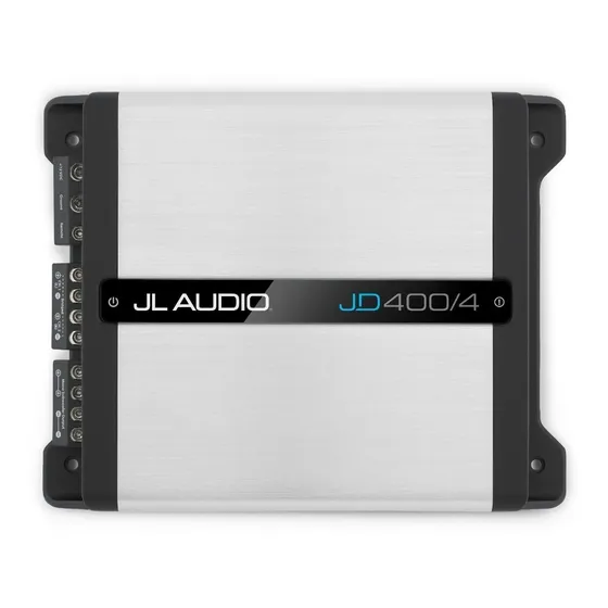 Amplificador JL Audio JD400/4 clase D 400W 4 canales para autos y SUV Blanco