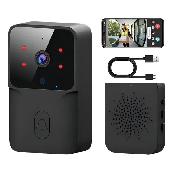 Timbre Wi-fi Com Câmera E Áudio Bidirecional 5
