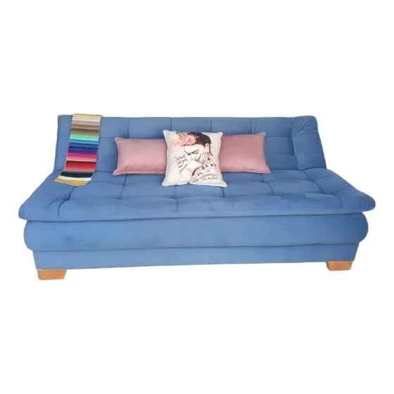 Sofá Cama Juanfer Yeff03 Moderno Tela Suave 4 Cuerpos