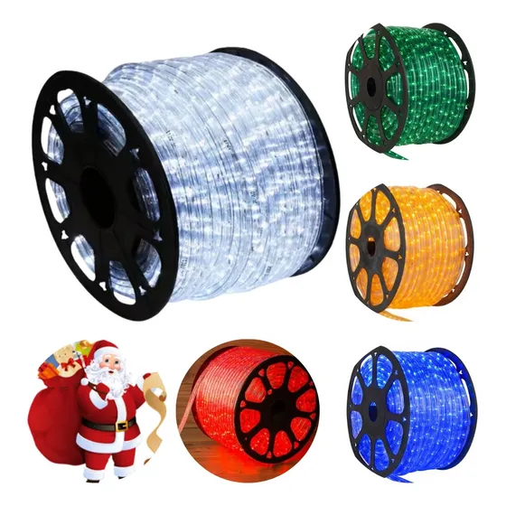 Mangueira Led Redonda 100m Decoração Externo Natal Luz Branco-frio Tensão De Operação 220v