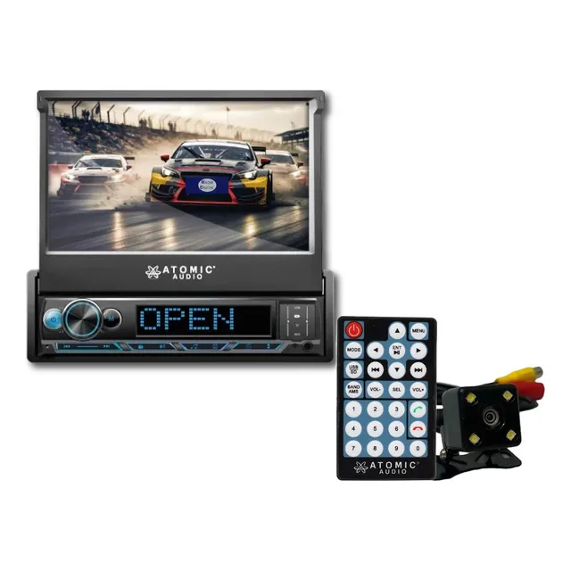 Estereo Pantalla Motorizada De 7p. Atomic Audio Eclipse57 Negro