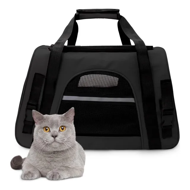 Bolso De Transporte Gato Perro Premium Apto Avion