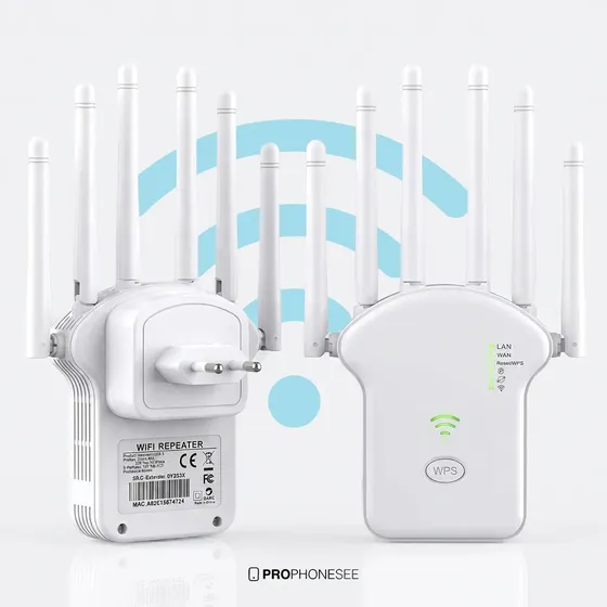 Repetidor Wifi Sinal Internet Ponto De Acesso Roteador Gigabit Banda Dupla 6 Antenas Uso Interno Externo Wireless Amplificador Potente Sem Fio Turbo Longo Alcance Ganho Longa Distância Tomada Portas