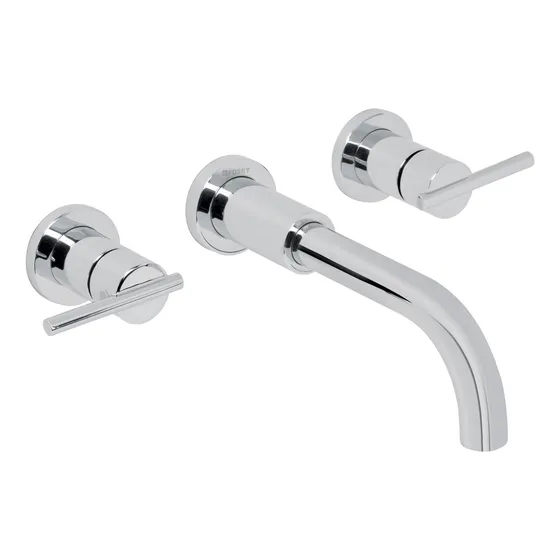 Mezcladora Cromo De Pared Para Lavabo, Foset 49927