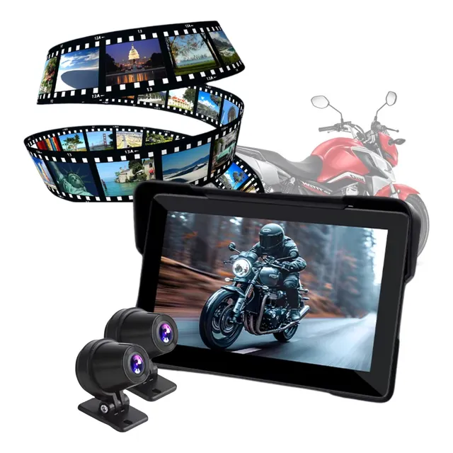 Multimídia Moto Dvr Carplay Android Auto C/ Câmera Grava Som