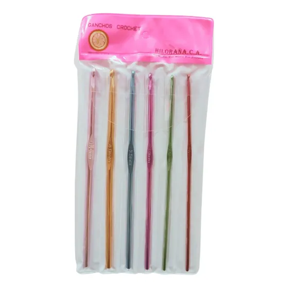 Estuche Agujas Tejer Crochet Medidas Varias X 6