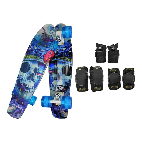 Patineta Cruiser Diseño A Penny Llantas Led + Protecciones