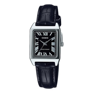 Casio Ltp-v007l-1b Reloj De Vestir Con Esfera Negra Romana Y Casio Ltp-v007l-1b Reloj De Vestir Con Esfera Negra Romana Y
