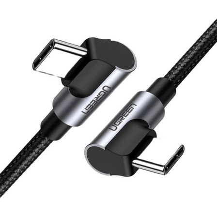 Cabo Usb-c/usb-c De Curva Dupla 3a Pd3.0 60w Max 1m Trançado Azul Escuro Cabo Usb-c/usb-c De Curva Dupla 3a Pd3.0 60w Max 1m Trançado Azul Escuro