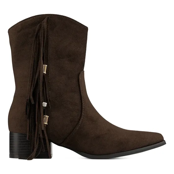 Botín Taco Mujer Casual Pu Textil Weide Czy661
