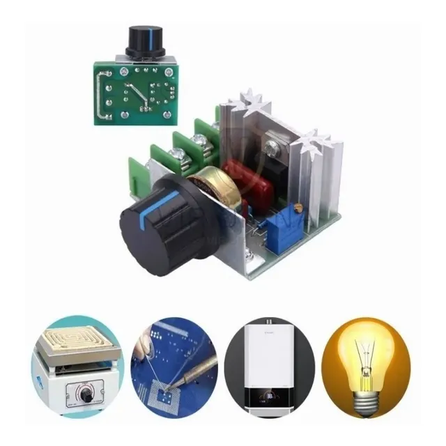 Dimmer Regulador Voltaje Control Velocidad 220v 2000w Caja