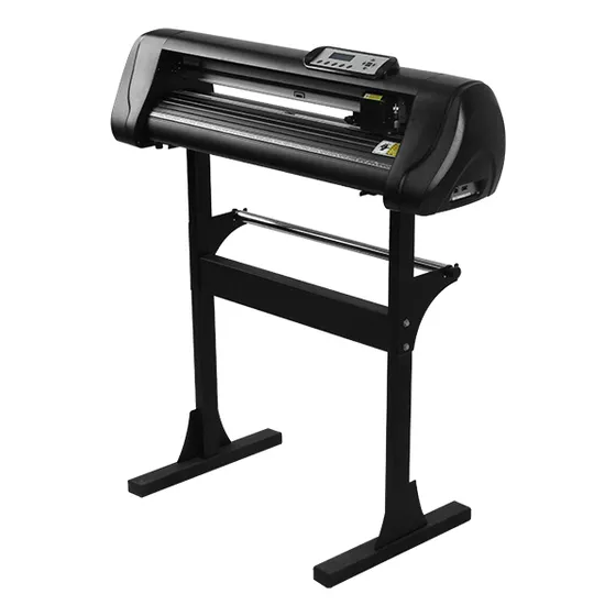 Plotter de Corte Semi Automático 60cm C/Cuchillas y Pie - Máquina Color Sublime Profesional Vinilo Cartón Papel Láminas Plásticas Etiquetas Autoadhesivo Contorno Integrado Sensor Óptico Premium