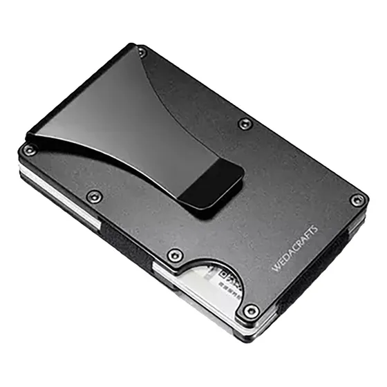 Billetera Minimalista Tarjetero De Fibra De Carbono