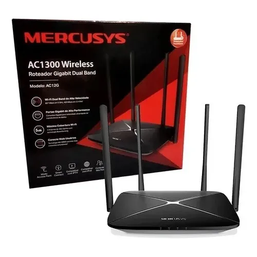 Router Wifi Mercusys Ac1300 Ac12g Dual Banda Gigabit