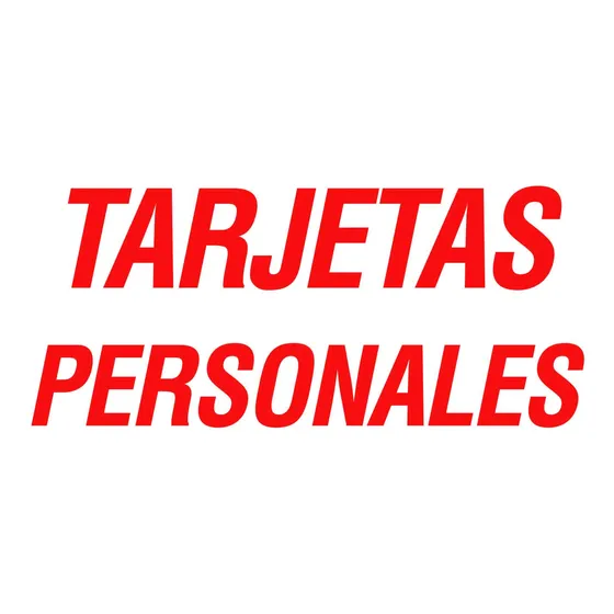 Tarjetas Personales Doble Faz X100 En El Momento