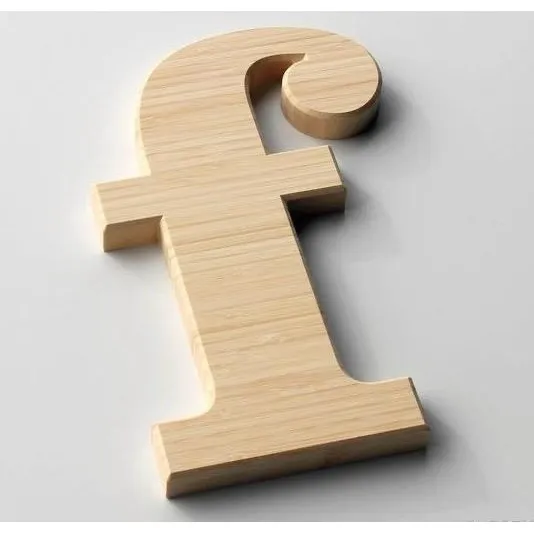 Letra Numero Caixa Relevo Madeira Personalizado Decoração
