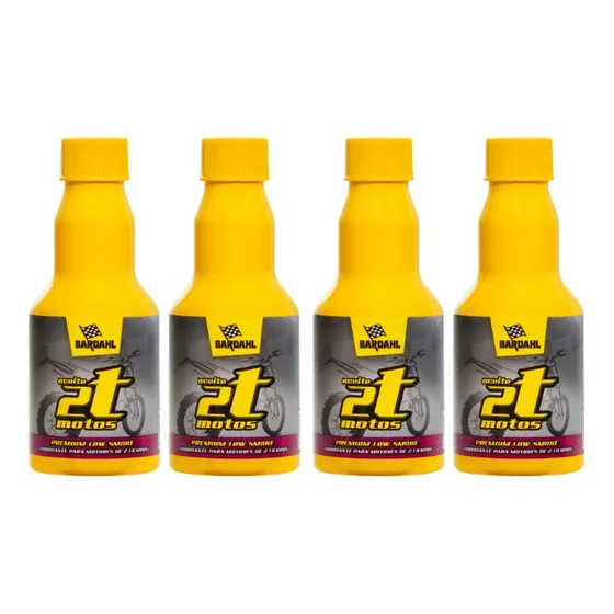 Kit Aceite Mineral 2t Para Motos Bardahl 100ml X 4uni
