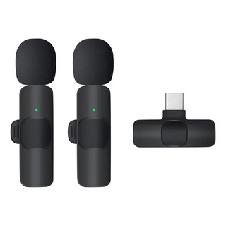 Microfone De Solapa Sem Fio Para Android Tipo C, 2 Pas Microfone De Solapa Sem Fio Para Android Tipo C, 2 Pas