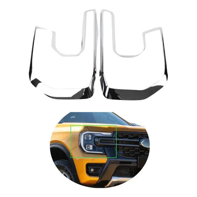 Mascara Faro Delantero Cromados Ranger 2023+ Xls Xlt Limited