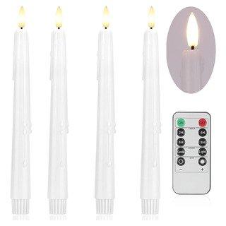 Vela Led Grande Con Llama Realista. Con Control Remoto 4 Pzs Vela Led Grande Con Llama Realista. Con Control Remoto 4 Pzs