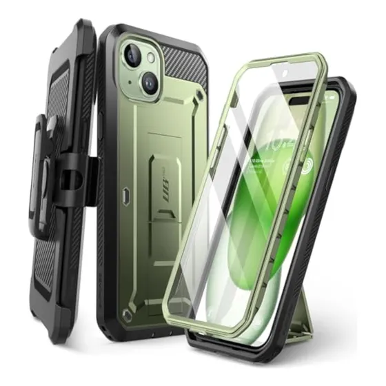 Supcase Funda Para iPhone 15 Con Soporte Y Clip