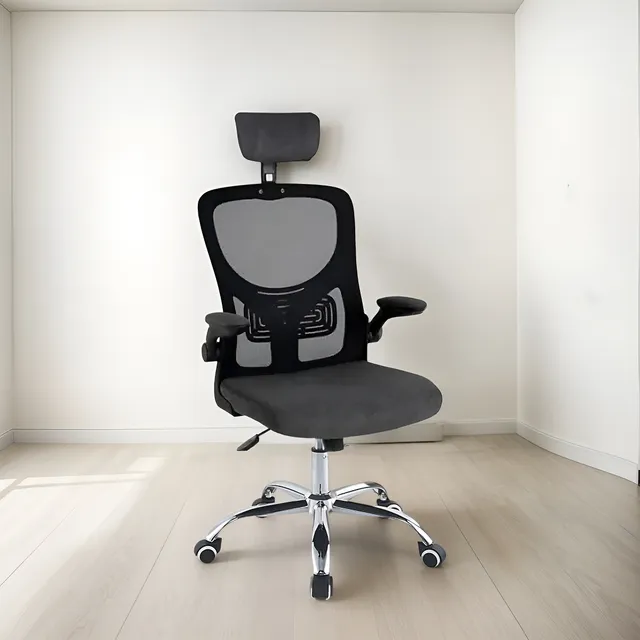 Cadeira De Escritório Ergonômica Tela Mesh Respiravel Vp Office Secretaria Recepçao