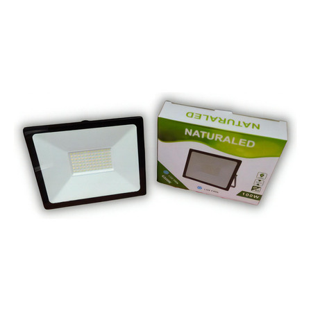 Foco Led Exterior Luz Fria 100w Slim Naturaled | Ed Color De La Luz Blanco Frío Foco Led Exterior Luz Fria 100w Slim Naturaled | Ed Color De La Luz Blanco Frío