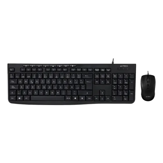Combo 2 En 1 Alámbrico Acteck Mk455 Teclado + Mouse 1600 Dpi