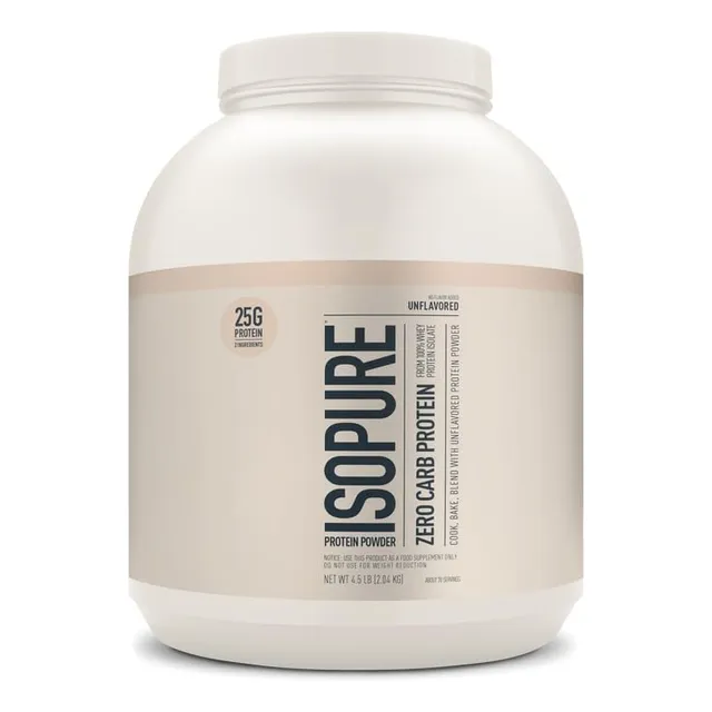 Proteína En Polvo Isopure Zero Carb Sin Sabor, 2,04 Kg, 70 P