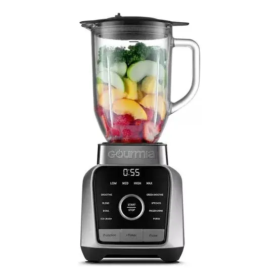 Licuadora Digital Gourmia 4 Velocidades Color Gris