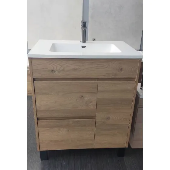 Mueble De Baño Marron De 80cm Lerida Nuez