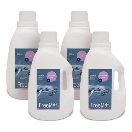 Freemet Detergente Liquido Concentrado Bebe 4 X 3 L