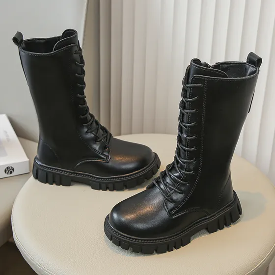 Botas Martin Largas Y Altas Para Niñas, Antideslizantes, De 