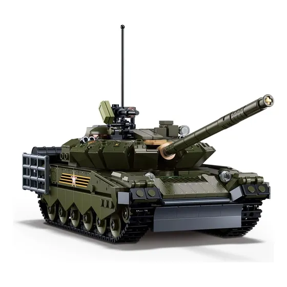 Azulamar T80bvm Bloques De Ejército Tanque Batalla Principal