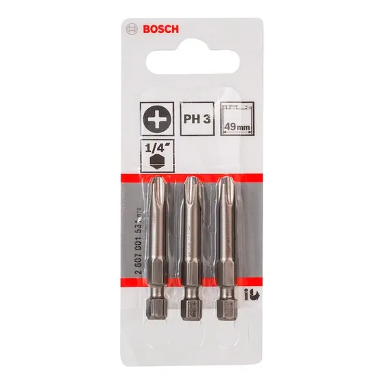 Bosch Punta Phillips 3x50mm 3 Unidades