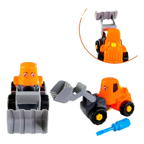 Carrinho Construtor Monta E Desmonta Com Ferramenta  Sortido