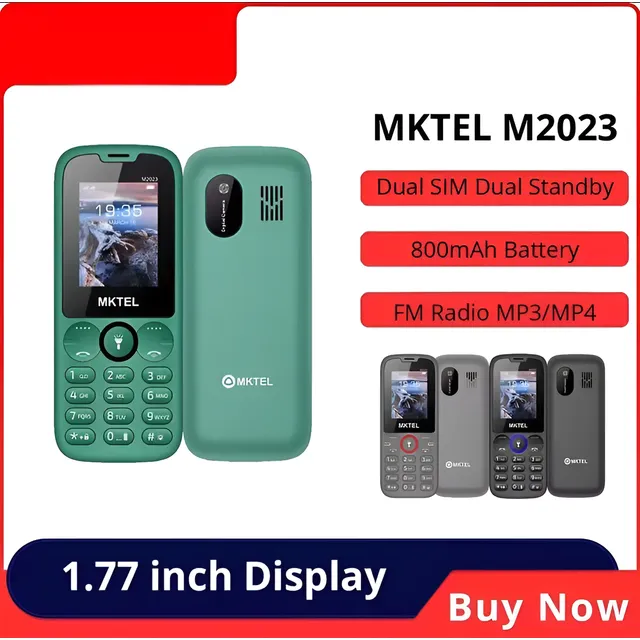 teléfono móvil m2023 dual sim fm linterna 0,08 mega cámara linterna0,08mega