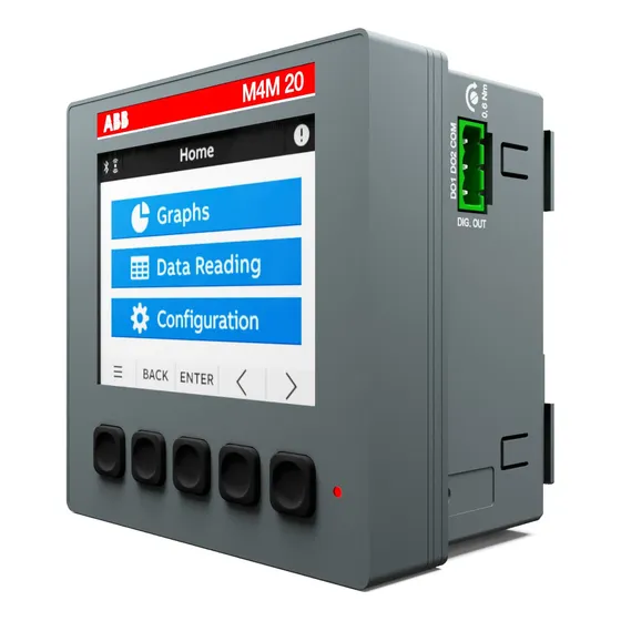 Analizador De Red Abb M4m 20 4 Cuadrante-thd- Lcd S/comun