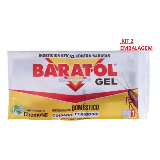 Inseticida Mata Barata Francesinha Baratol Seringa Kit 2 10g