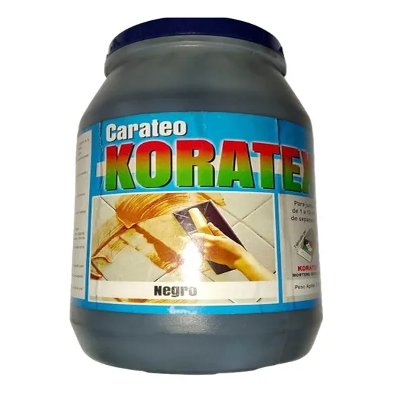 Carateo Envase De 2kgr Sellador De Juntas Negro  Koratex