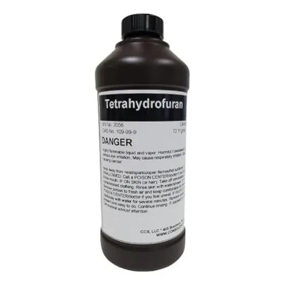 Tetrahidrofurano C4h8o Disolvente Alta Pureza Botella 500ml