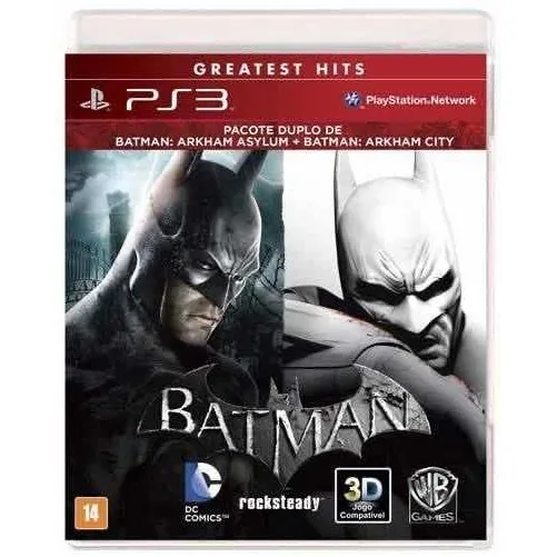 Batman: Arkham Asylum + Batman: Arkham City Ps3 Mídia Física