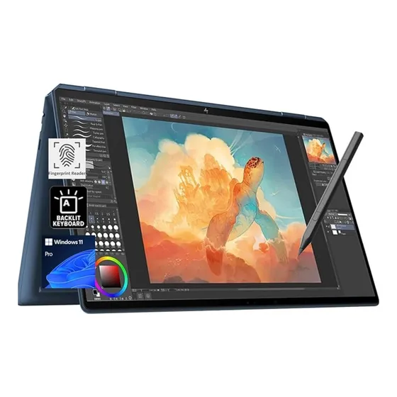 Hp Spectre 16 Pol Win Pro Touch Core_i7 Mem 16 Gb Ssd 2 Tb Azul
